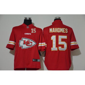 Men's Kansas City Chiefs #15 Patrick Mahomes Red 2020 Big Logo Number Vapor Untouchable Stitched NFL Nike Fashion Limited Jersey