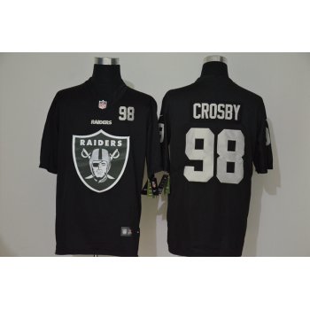 Men's Las Vegas Raiders #98 Maxx Crosby Black 2020 Big Logo Number Vapor Untouchable Stitched NFL Nike Fashion Limited Jersey