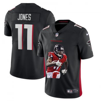 Men's Atlanta Falcons #11 Julio Jones White Player Portrait Edition 2020 Vapor Untouchable Stitched NFL Nike Limited Jersey