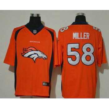 Men's Denver Broncos #58 Von Miller Orange 2020 Big Logo Vapor Untouchable Stitched NFL Nike Fashion Limited Jersey