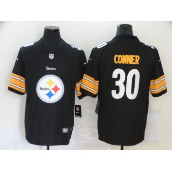 Men's Pittsburgh Steelers #30 James Conner Black 2020 Big Logo Vapor Untouchable Stitched NFL Nike Fashion Limited Jersey