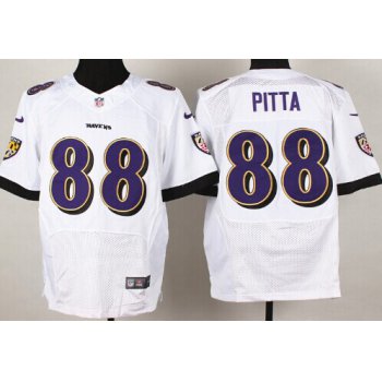 Nike Baltimore Ravens #88 Dennis Pitta 2013 White Elite Jersey