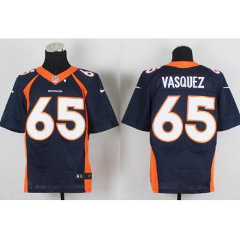 Nike Denver Broncos #65 Louis Vasquez 2013 Blue Elite Jersey