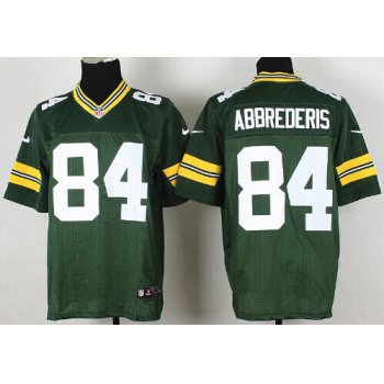 Nike Green Bay Packers #84 Jared Abbrederis Green Elite Jersey