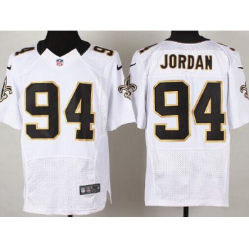 Nike New Orleans Saints #94 Cameron Jordan Black White Jersey