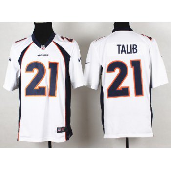 Nike Denver Broncos #21 Aqib Talib 2013 White Game Jersey