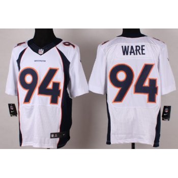 Nike Denver Broncos #94 DeMarcus Ware 2013 White Elite Jersey