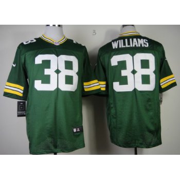 Nike Green Bay Packers #38 Tramon Williams Green Elite Jersey