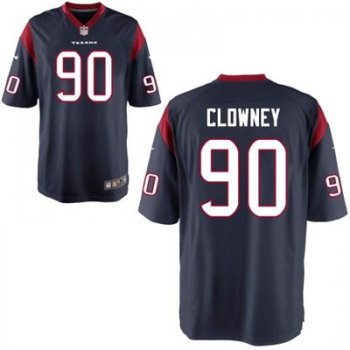 Nike Houston Texans #90 Jadeveon Clowney Blue Game Jersey