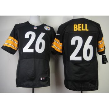 Nike Pittsburgh Steelers #26 LeVeon Bell Black Elite Jersey