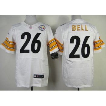 Nike Pittsburgh Steelers #26 LeVeon Bell White Elite Jersey