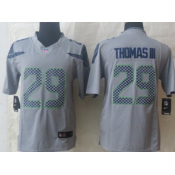 Nike Seattle Seahawks #29 Earl Thomas III Gray Limited Jersey