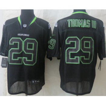 Nike Seattle Seahawks #29 Earl Thomas III Lights Out Black Elite Jersey