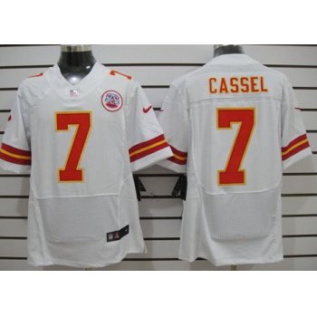 Nike Kansas City Chiefs #7 Matt Cassel White Elite Jersey