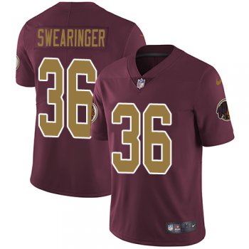 Nike Redskins #36 D.J. Swearinger Burgundy Red Alternate Men's Stitched NFL Vapor Untouchable Limited Jersey