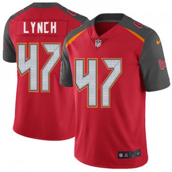 Nike Buccaneers #47 John Lynch Red Team Color Men's Stitched NFL Vapor Untouchable Limited Jersey