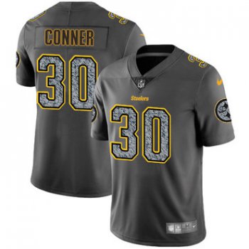 Nike Pittsburgh Steelers #30 James Conner Gray Static Men's NFL Vapor Untouchable Game Jersey