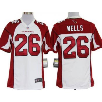 Nike Arizona Cardinals #26 Chris Wells White Game Jersey