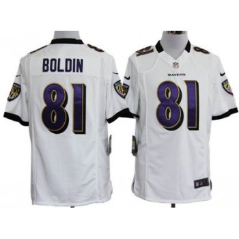 Nike Baltimore Ravens #81 Anquan Boldin White Game Jersey