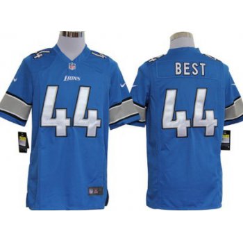 Nike Detroit Lions#44 Jahvid Best Light Blue Game Jersey