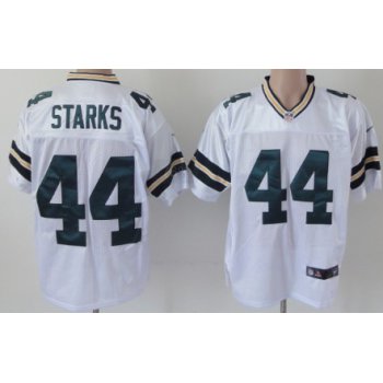 Nike Green Bay Packers #44 James Starks White Elite Jersey