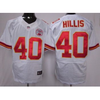 Nike Kansas City Chiefs #40 Peyton Hillis White Elite Jersey