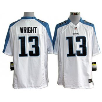 Nike Tennessee Titans #13 Kendall Wright White Game Jersey
