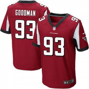 Men's Atlanta Falcons #93 Malliciah Goodman Red Team Color NFL Nike Elite Jersey