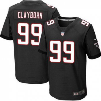 Men's Atlanta Falcons #99 Adrian Clayborn Black Alternate NFL Nike Elite Jersey
