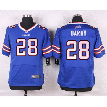 Men's Buffalo Bills #28 Ronald Darby Royal Blue Team Color NFL Nike Elite Jersey