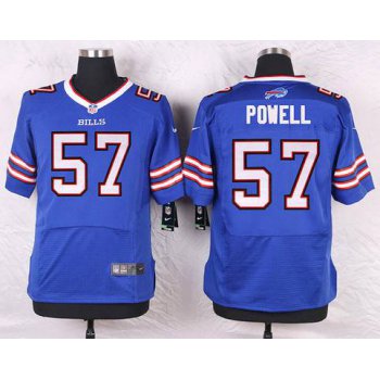 Men's Buffalo Bills #57 Ty Powell Royal Blue Team Color NFL Nike Elite Jersey