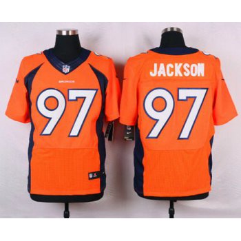 Men's Denver Broncos #97 Malik Jackson Orange Team Color NFL Nike Elite Jersey