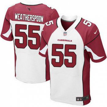 Men's Arizona Cardinals #55 Sean Weatherspoon White Road NFL Nike Elite Jersey