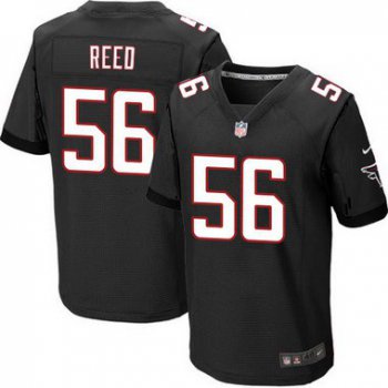 Men's Atlanta Falcons #56 Brooks Reed Black Alternate NFL Nike Elite Jersey