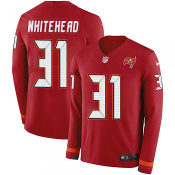 Nike Buccaneers #31 Jordan Whitehead Red Team Color Men's Stitched NFL Limited Therma Long Sleeve Jersey