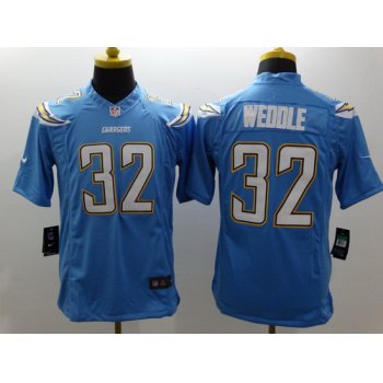 Nike San Diego Chargers #32 Eric Weddle 2013 Light Blue Limited Jersey