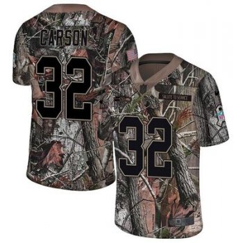 Nike Seahawks 32 Chris Carson Camo Men's Stitched NFL Limited Rush Realtree Jersey