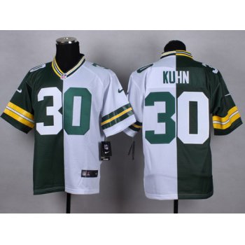 Nike Green Bay Packers #30 John Kuhn Green/White Two Tone Elite Jersey