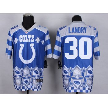 Nike Indianapolis Colts #30 LaRon Landry 2015 Noble Fashion Elite Jersey