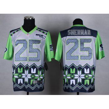 Nike Seattle Seahawks #25 Richard Sherman 2015 Noble Fashion Elite Jersey