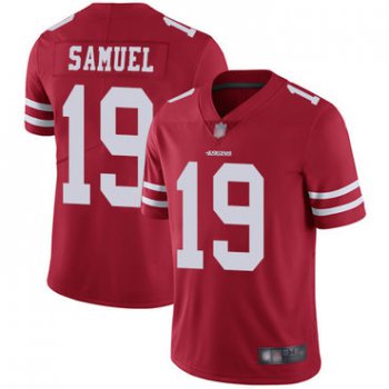 49ers #19 Deebo Samuel Red Team Color Men's Stitched Football Vapor Untouchable Limited Jersey