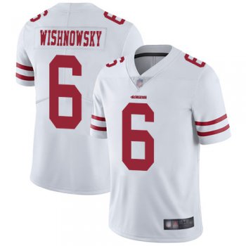 49ers #6 Mitch Wishnowsky White Men's Stitched Football Vapor Untouchable Limited Jersey