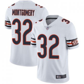 Bears #32 David Montgomery White Men's Stitched Football Vapor Untouchable Limited Jersey