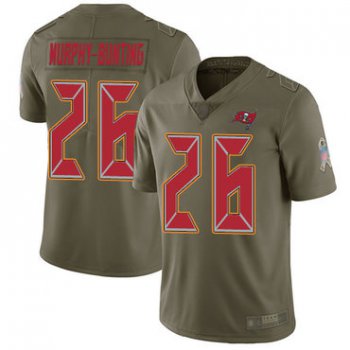 Buccaneers #26 Sean Murphy-Bunting Olive Men's Stitched Football Limited 2017 Salute To Service Jersey