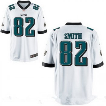 Men's Philadelphia Eagles #82 Torrey Smith White Road Stitched NFL Nike Elite Jersey