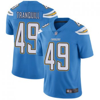 Chargers #49 Drue Tranquill Electric Blue Alternate Men's Stitched Football Vapor Untouchable Limited Jersey