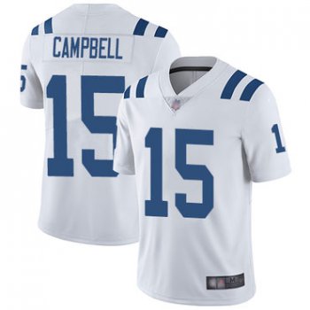 Colts #15 Parris Campbell White Men's Stitched Football Vapor Untouchable Limited Jersey