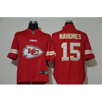Men's Kansas City Chiefs #15 Patrick Mahomes Red 2020 Big Logo Vapor Untouchable Stitched NFL Nike Fashion Limited Jersey