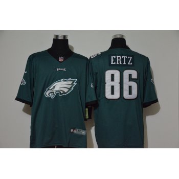 Men's Philadelphia Eagles #86 Zach Ertz Midnight Green 2020 Big Logo Vapor Untouchable Stitched NFL Nike Fashion Limited Jersey