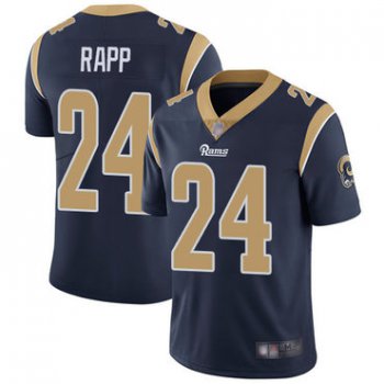 Rams #24 Taylor Rapp Navy Blue Team Color Men's Stitched Football Vapor Untouchable Limited Jersey